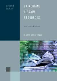 Cataloging Library Resources: an Introduction (Library Support Staff Handbooks) （2ND）