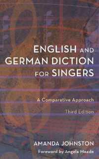 English and German Diction for Singers : A Comparative Approach （3RD）
