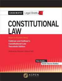 Casenote Legal Briefs for Constitutional Law Keyed to Sullivan and Feldman (Casenote Legal Briefs)