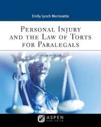 Personal Injury and the Law of Torts for Paralegals (Aspen Paralegal)