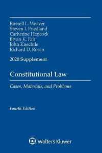 Constitutional Law : Cases Materials and Problems， 2020 Supplement (Supplements)