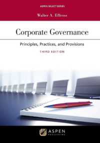 Corporate Governance : Principles and Practice (Aspen Select) （3RD）