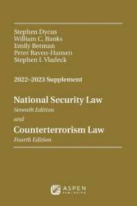 National Security Law and Counterterrorism Law 2022-2023 Supplement (Supplements)