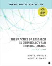 The Practice of Research in Criminology and Criminal Justice - International Student Edition （7TH）