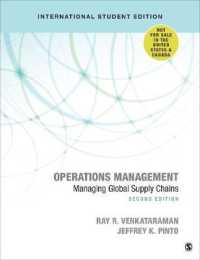 オペレーション管理：グローバルなサプライチェーンの管理（第２版）<br>Operations Management - International Student Edition : Managing Global Supply Chains （2ND）