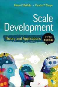 尺度開発：理論と応用（第５版）<br>Scale Development : Theory and Applications （5TH）