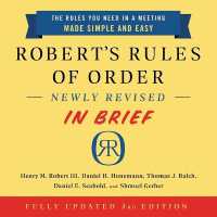 Robert's Rules of Order Newly Revised in Brief, 3rd Edition