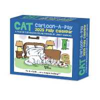 Cat Cartoon-A-Day by Jonny Hawkins 2026 5.4 X 6.2 Box Calendar