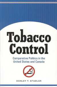 Tobacco Control : Comparative Politics in the United States and Canada