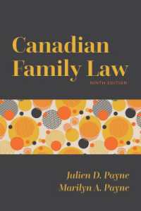 Canadian Family Law, Ninth Edition （9TH）