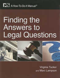 Finding the Answers to Legal Questions : A How-To-Do-It Manual (A How-to-do-it Manual)