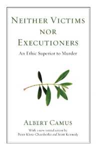 Neither Victims Nor Executioners : An Ethic Superior to Murder （2ND）