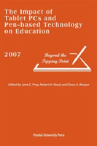 The Impact of Tablet PCs and Pen-based Technology on Education : Beyond the Tipping Point