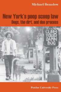 New York's Poop Scoop Law : Dogs, the Dirt, and Due Process (New Directions in the Human-animal Bond)