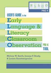 Early Language and Literacy Classroom Observation : Pre-K (ELLCO Pre-K) User's Guide
