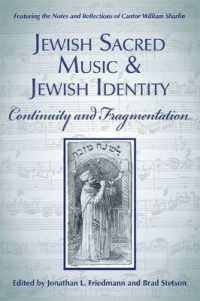 Jewish Sacred Music and Jewish Identity : Continuity and Fragmentation