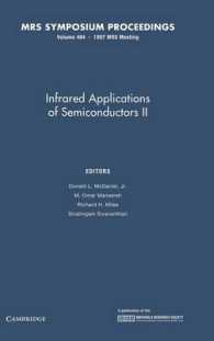 Infrared Applications of Semiconductors II : Symposium Held December 1-4, 1997, Boston, Massachusetts, U.S.A (Materials Research Society Symposia Proc
