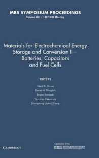 Materials for Electrochemical Energy Storage and Conversion Ii--Batteries, Capacitors and Fuel Cells : Symposium Held December 1-5, 1997, Boston, Mass