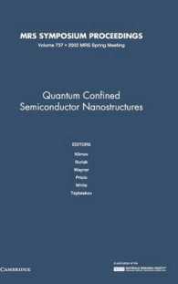 Quantum Confined Semiconductor Nanostructures: Volume 737 (Mrs Proceedings)