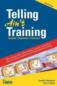 Telling Ain't Training, 2nd edition : Updated, Expanded, Enhanced (None)