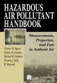 Hazardous Air Pollutant Handbook : Measurements, Properties, and Fate in Ambient Air