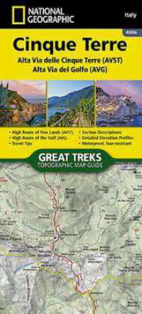 Cinque Terre High Path Av5t Map (National Geographic Trails Illustrated Map) （2024th）