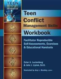 Teen Conflict Management Skills Workbook : Facilitator Reproducible Self-Assessments, Exercises & Educational Handouts (Teen Mental Health and Life Skills Workbooks) （Spiral）