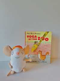 Yoga at the Zoo Book & Little Mouse Plush Set - Fun Interactive Story with Adorable Character Companion