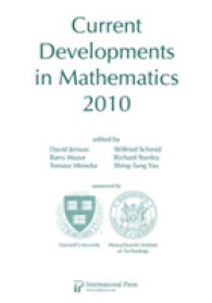 Current Developments in Mathematics, 2010