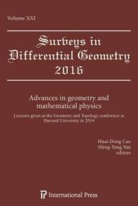 Advances in Geometry and Mathematical Physics : Lectures given at the Geometry and Topology conference at Harvard University in 2014 (Surveys in Differential Geometry)