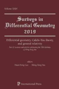 Differential geometry, Calabi-Yau theory, and general relativity (Part 2) : Lectures and articles celebrating the 70th birthday of Shing Tung Yau (Surveys in Differential Geometry)