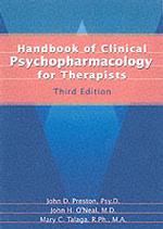 Handbook of Clinical Psychopharmacology for Therapists （3TH）