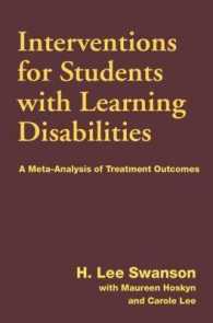Interventions for Students with Learning Disabilities : A Meta-Analysis of Treatment Outcomes