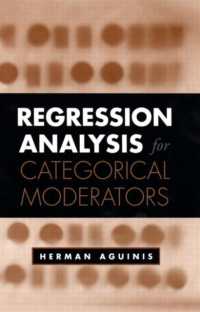 Regression Analysis for Categorical Moderators (Methodology in the Social Sciences)