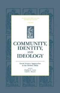 Community, Identity, and Ideology : Social Science Approaches to the Hebrew Bible (Sources for Biblical and Theological Study)