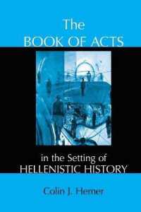 The Book of Acts in the Setting of Hellenistic History
