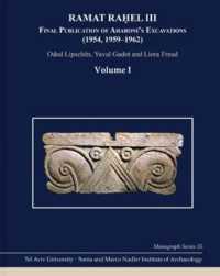 Ramat Raḥel III : Final Publication of Aharoni's Excavations at Ramat Raḥel (1954, 1959-1962) (Monograph Series of the sonia and marco nadler Institute of Archaeology)