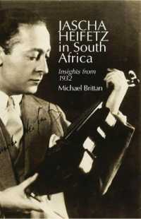Jascha Heifetz in South Africa : Insights from 1932