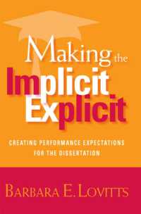 Making the Implicit Explicit : Creating Performance Expectations for the Dissertation