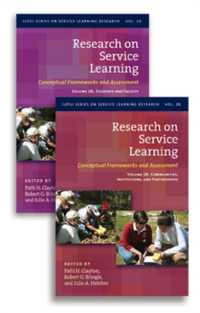 Research on Service Learning : Conceptual Frameworks and Assessments: Two Volume Set
