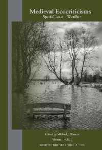 Medieval Ecocriticisms Volume 1 : Special Issue: Weather (Medieval Ecocriticisms)