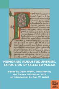 Honorius Augustodunensis, 'Exposition of Selected Psalms' (Teams Commentary Series)