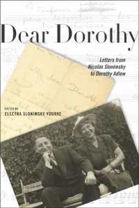 Dear Dorothy : Letters from Nicolas Slonimsky to Dorothy Adlow (Eastman Studies in Music)