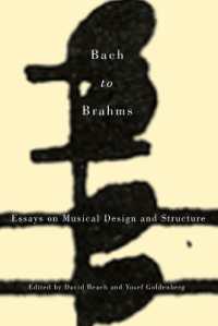 Bach to Brahms : Essays on Musical Design and Structure (Eastman Studies in Music)