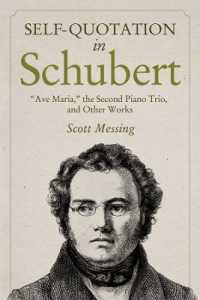 Self-Quotation in Schubert : Ave Maria, the Second Piano Trio, and Other Works (Eastman Studies in Music)