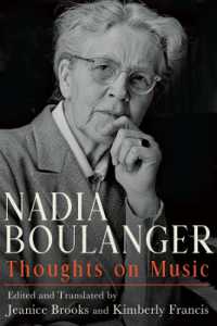 Nadia Boulanger : Thoughts on Music (Eastman Studies in Music)