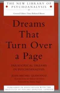 Dreams That Turn over a Page : Paradoxical Dreams in Psychoanalysis (The New Library of Psychoanalysis)