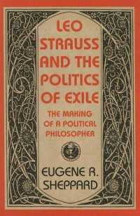 Leo Strauss and the Politics of Exile -- Hardback