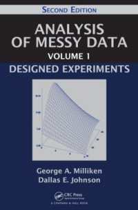 データ解析・第１巻：実験計画（第２版）<br>Analysis of Messy Data Volume 1 : Designed Experiments, Second Edition （2ND）
