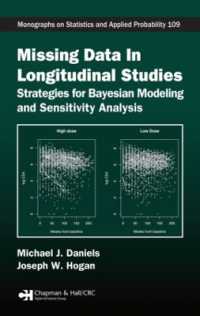 Missing Data in Longitudinal Studies : Strategies for Bayesian Modeling and Sensitivity Analysis (Chapman & Hall/crc Monographs on Statistics and Applied Probability)